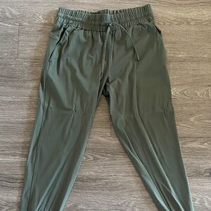 Olive Green Athletic Jogger Pants